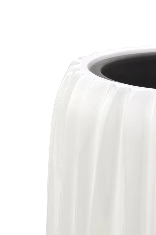 Flingora Bodenvase Minga Weiß Fiberglas-Steingemisch - Bild 3
