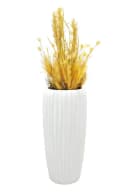 Flingora Bodenvase Minga Weiß Fiberglas-Steingemisch Bild 4