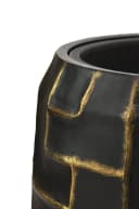 Flingora Bodenvase Mara Fiberglas Samtschwarz/Gold Bild 3