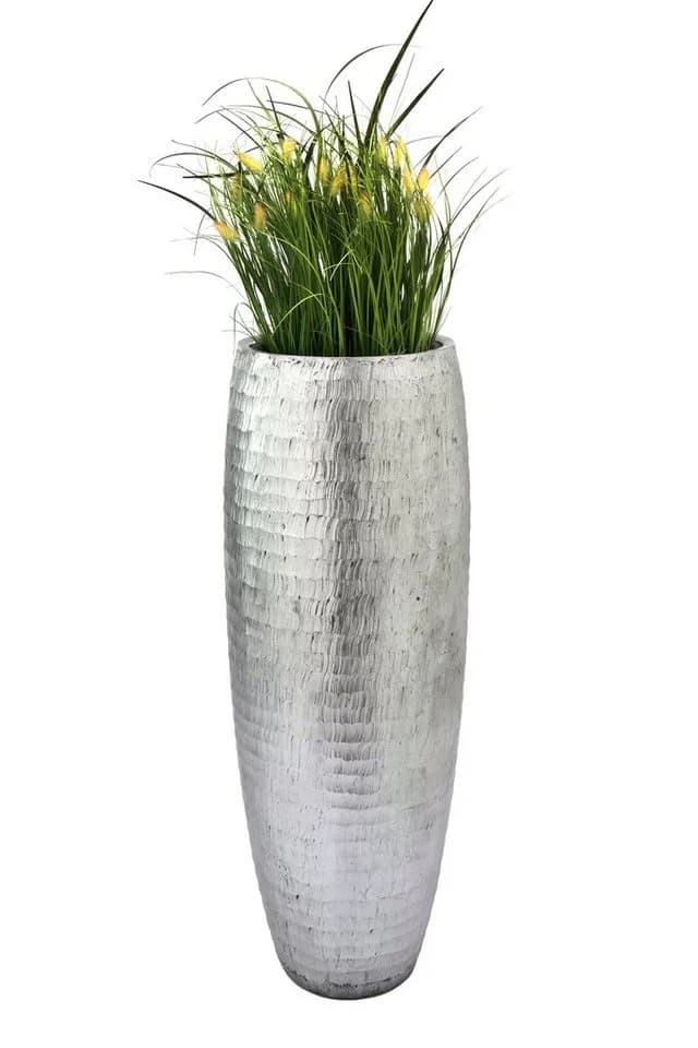 Flingora Bodenvase Amea Silber Fiberglas - Bild 3