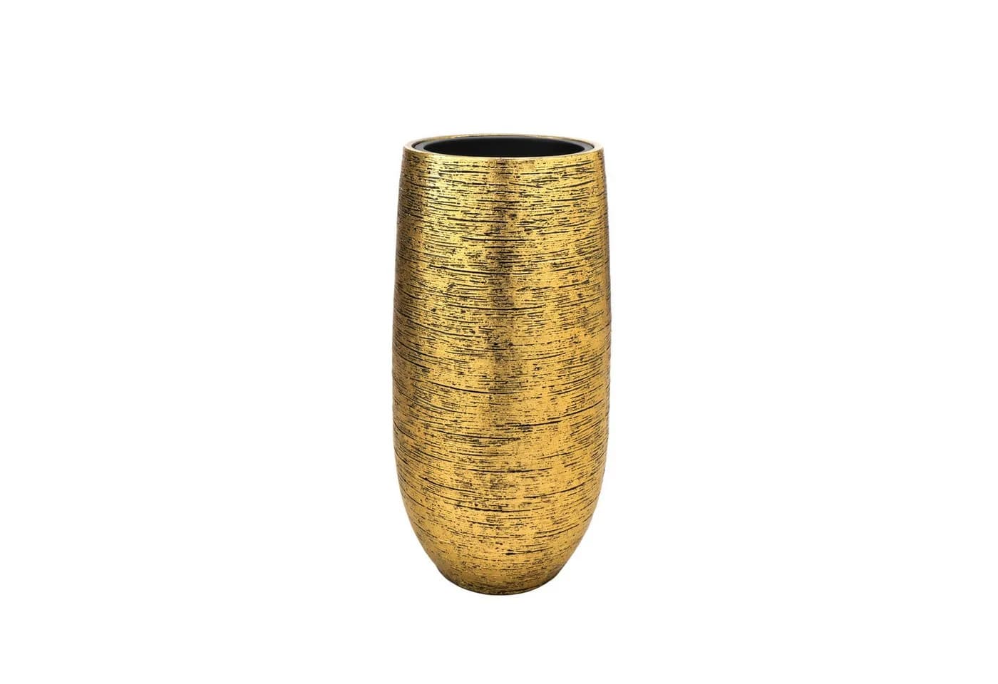 Flingora Bodenvase Lacey mit Einsatz - Fiberglas - Gold - Bild 2