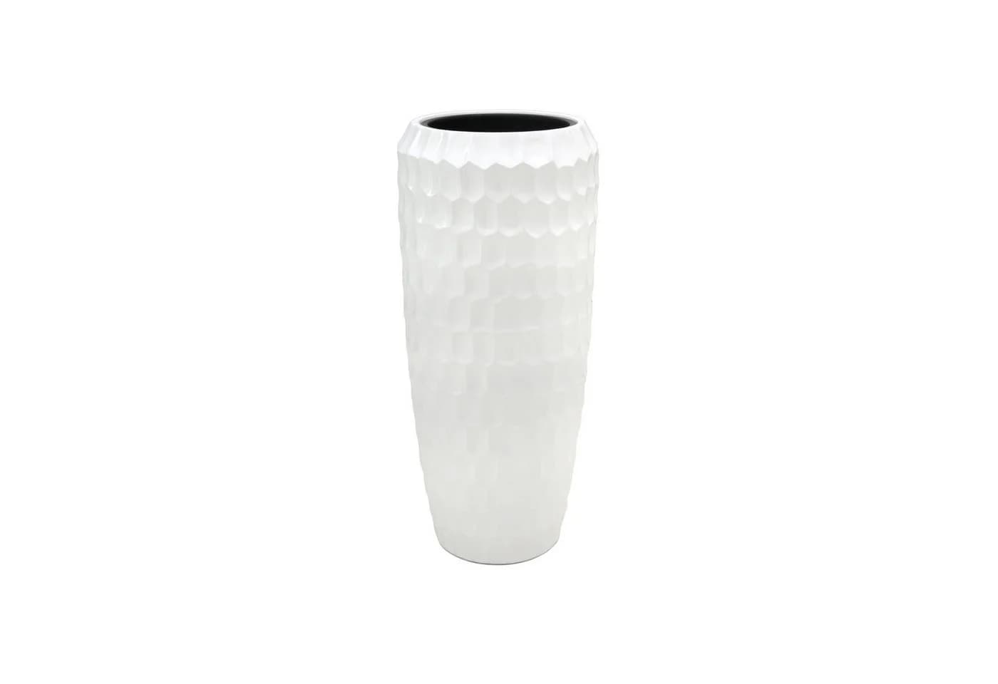 Flingora Bodenvase Celice Weiß Fiberglas Indoor Outdoor - Bild 2