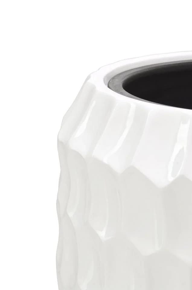 Flingora Bodenvase Celice Weiß Fiberglas Indoor Outdoor - Bild 3