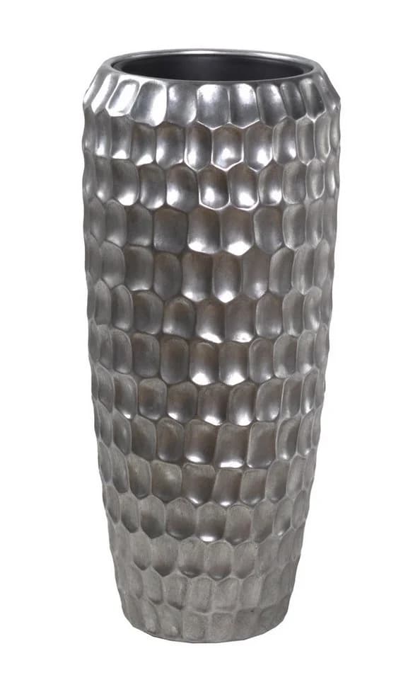 Flingora Bodenvase Celice Silber Fiberglas Indoor Outdoor - Bild 2