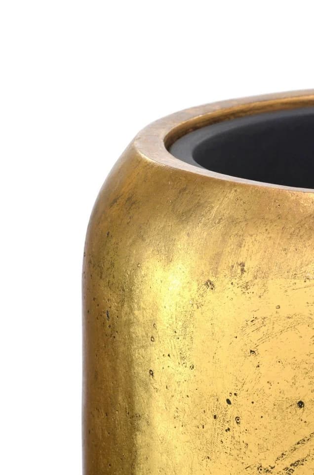 Flingora Bodenvase Cleo Gold Fiberglas mit Einsatz