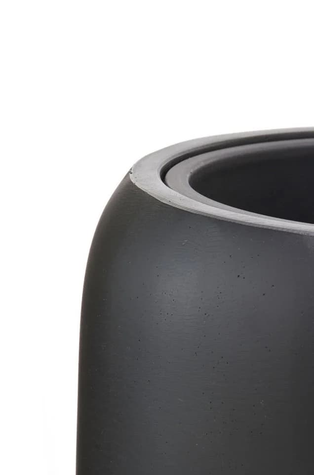 Flingora Bodenvase Cleo Samtschwarz Fiberglas