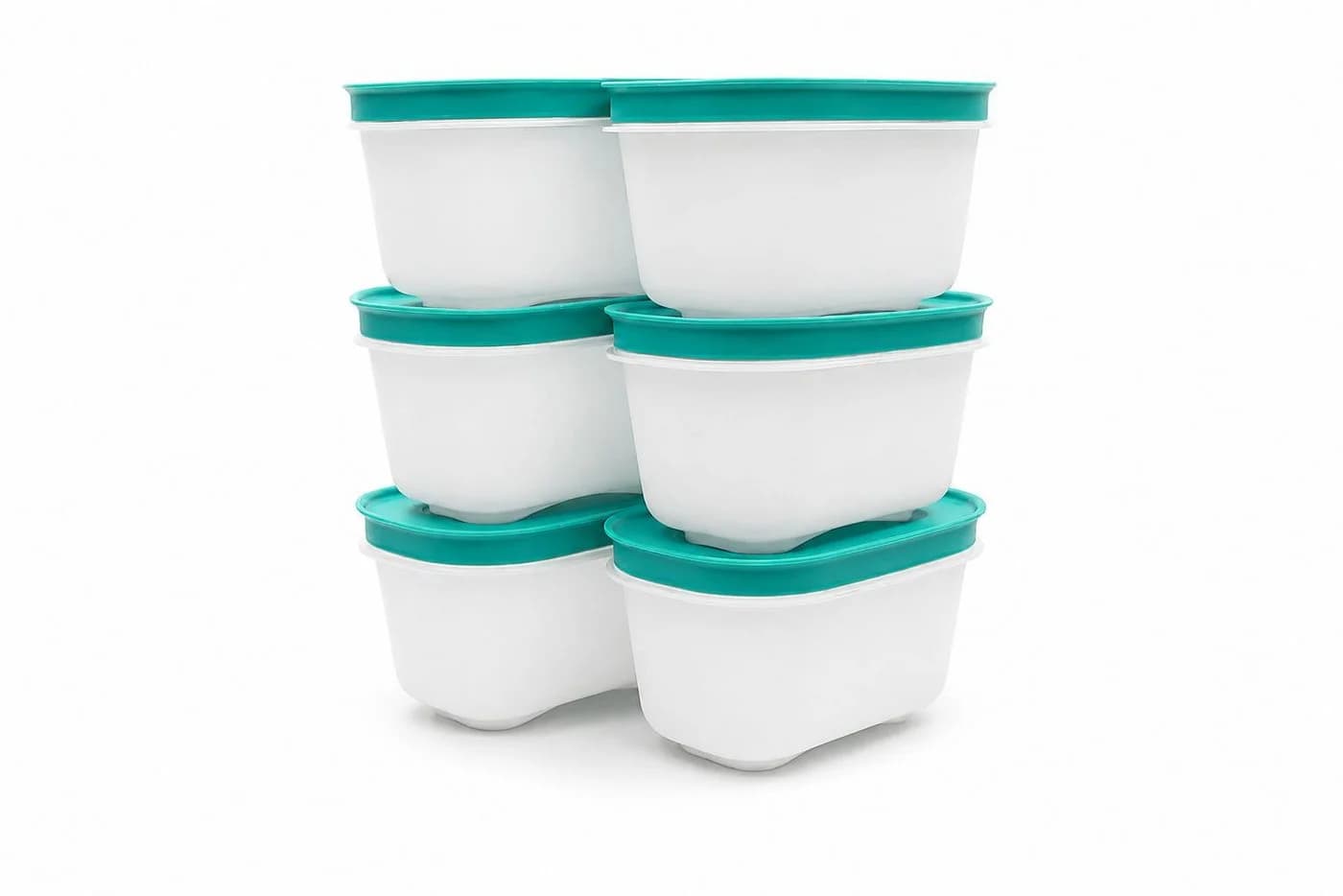TUPPERWARE Frischhaltedose Gefrier Behälter 170 ml weiß (6er Pack)