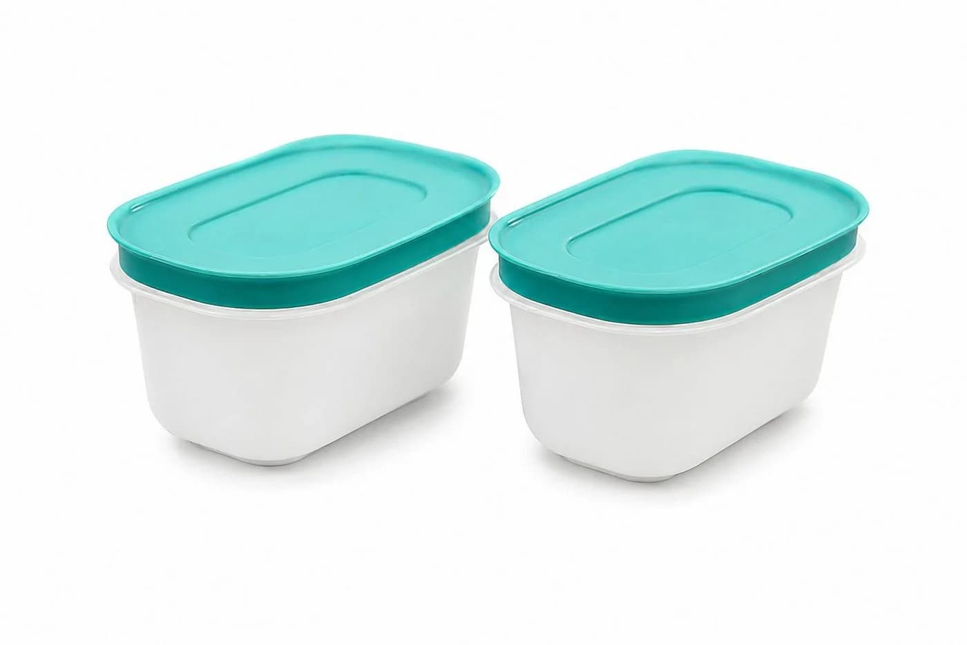 Tupperware Gefrier-Behälter 170 ml 2er Set Eiskristall Minze/Weiß