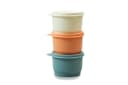 TUPPERWARE Vorratsdose 3er Set 120 ml Weiß/Pastellorange/Graublau Bild 2