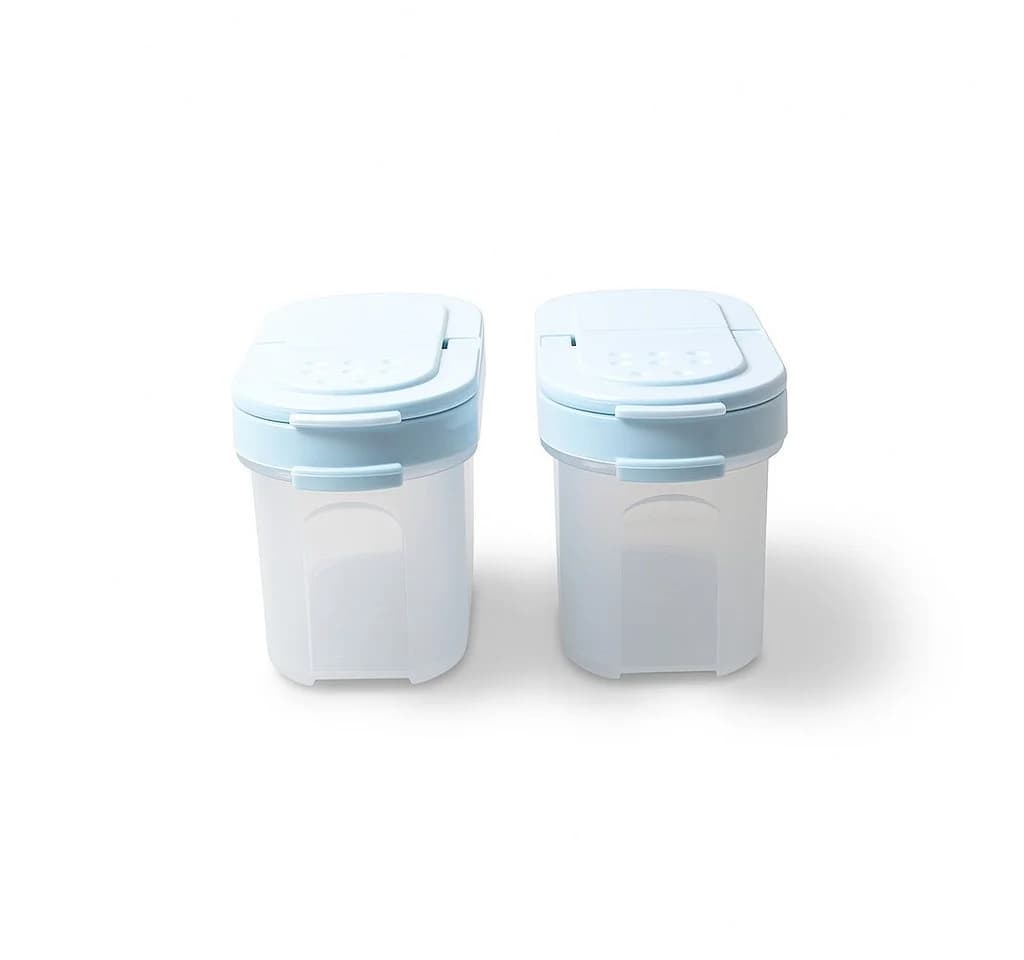 TUPPERWARE Gewürzbehälter Gewürz-Zwerge 120 ml Hellblau 2er Set - Bild 2