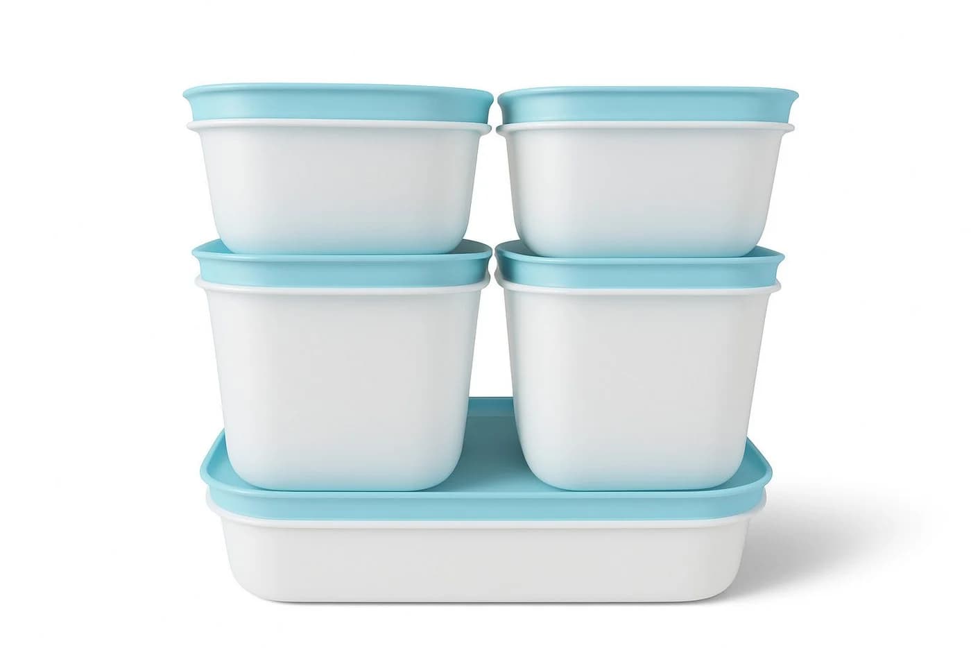TUPPERWARE Vorratsdose Eis-Kristall Set 5-teilig Transparent