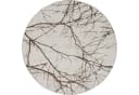 THE CARPET Teppich Mila Beige Creme Rund 200cm Polyester Bild 1