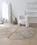 THE CARPET Teppich Mila Beige Rund 200cm Polyester Bild 4