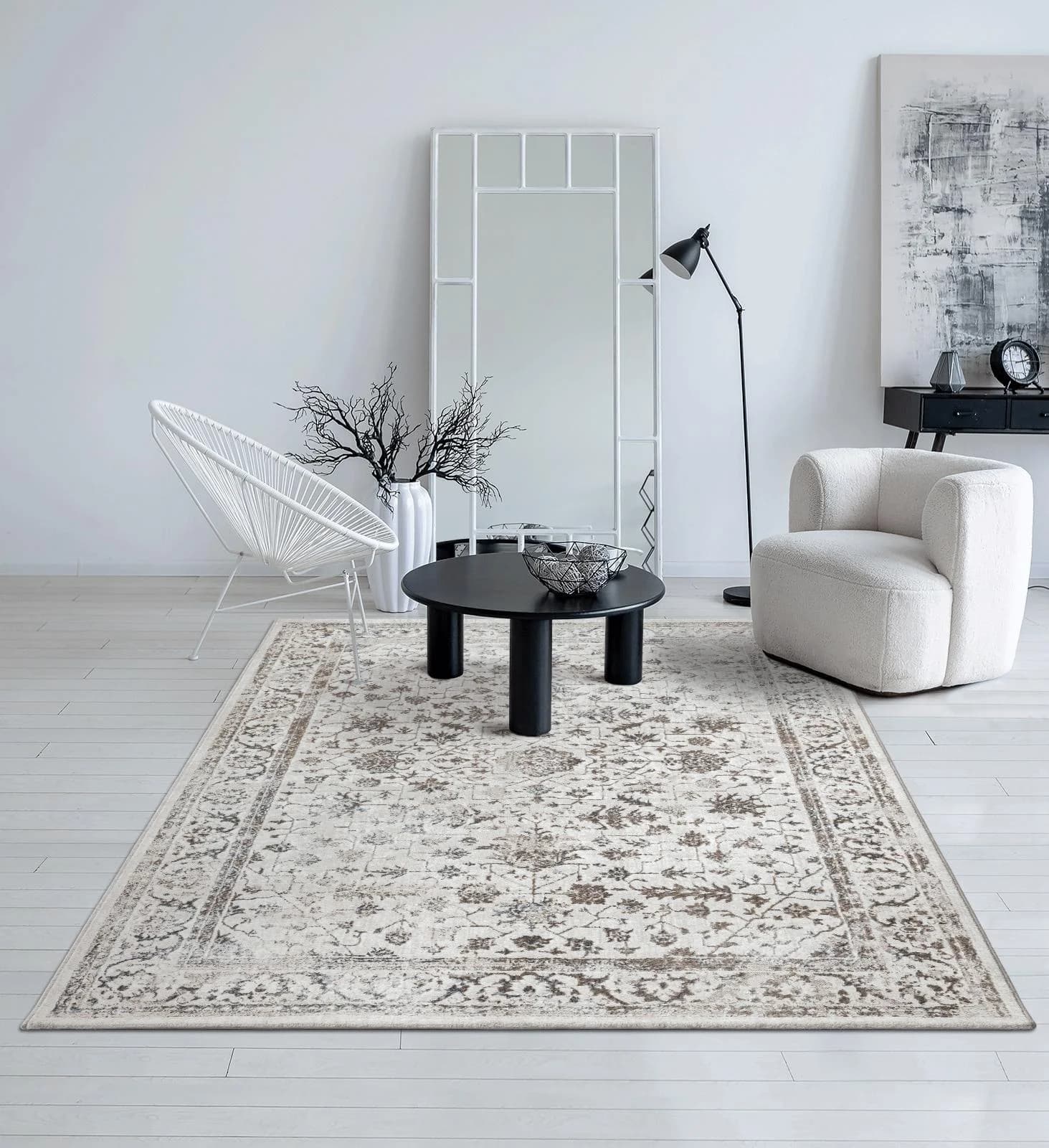 THE CARPET Teppich Mila Beige Creme Modern Glänzend - Bild 5