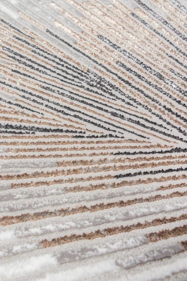 THE CARPET Teppich Mila Grau Modern 3D-Design Glänzender Flor - Bild 5