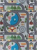 THE CARPET Happy Life Teppich Grau Kinderzimmer Spielteppich Bild 1