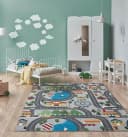 THE CARPET Happy Life Teppich Grau Kinderzimmer Spielteppich Bild 2