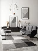 THE CARPET Teppich Pearl Grau Moderner Kurzflor Teppich Bild 1