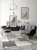 THE CARPET Teppich Pearl Grau Moderner Kurzflor Teppich Bild 1