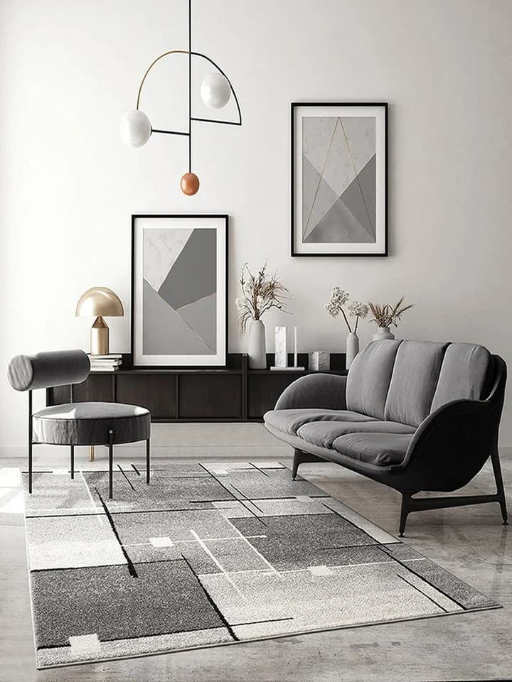 THE CARPET Teppich Pearl Grau Moderner Kurzflor Teppich - Bild 1