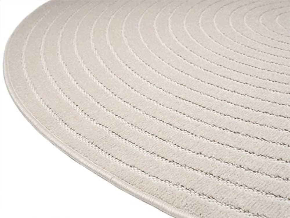 THE CARPET Santo Plus Teppich Beige/Creme Rund 160cm Polypropylen - Bild 5