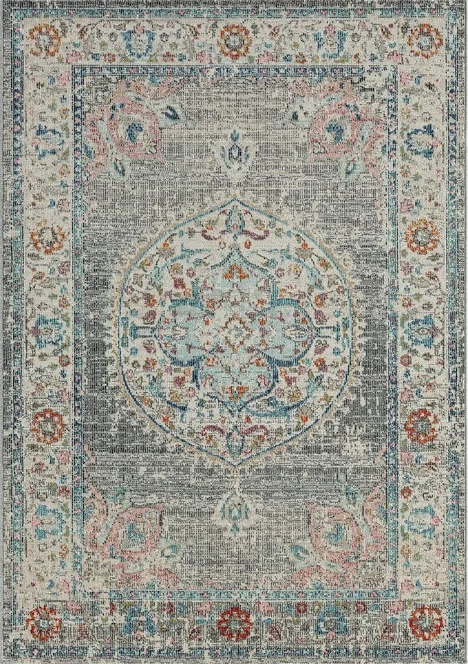THE CARPET Palma Orient Teppich Grau Modern Outdoor