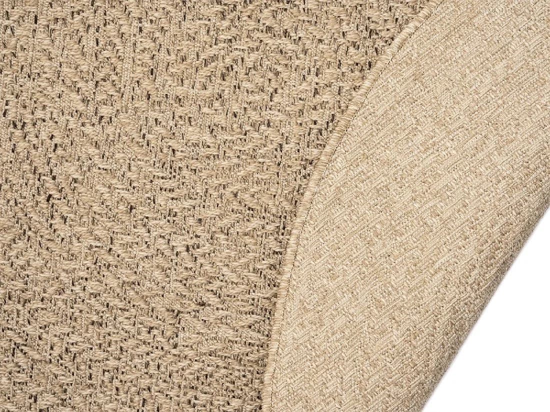 THE CARPET Kansas Teppich Rund Beige Polypropylen Jute-Look Outdoor - Bild 3