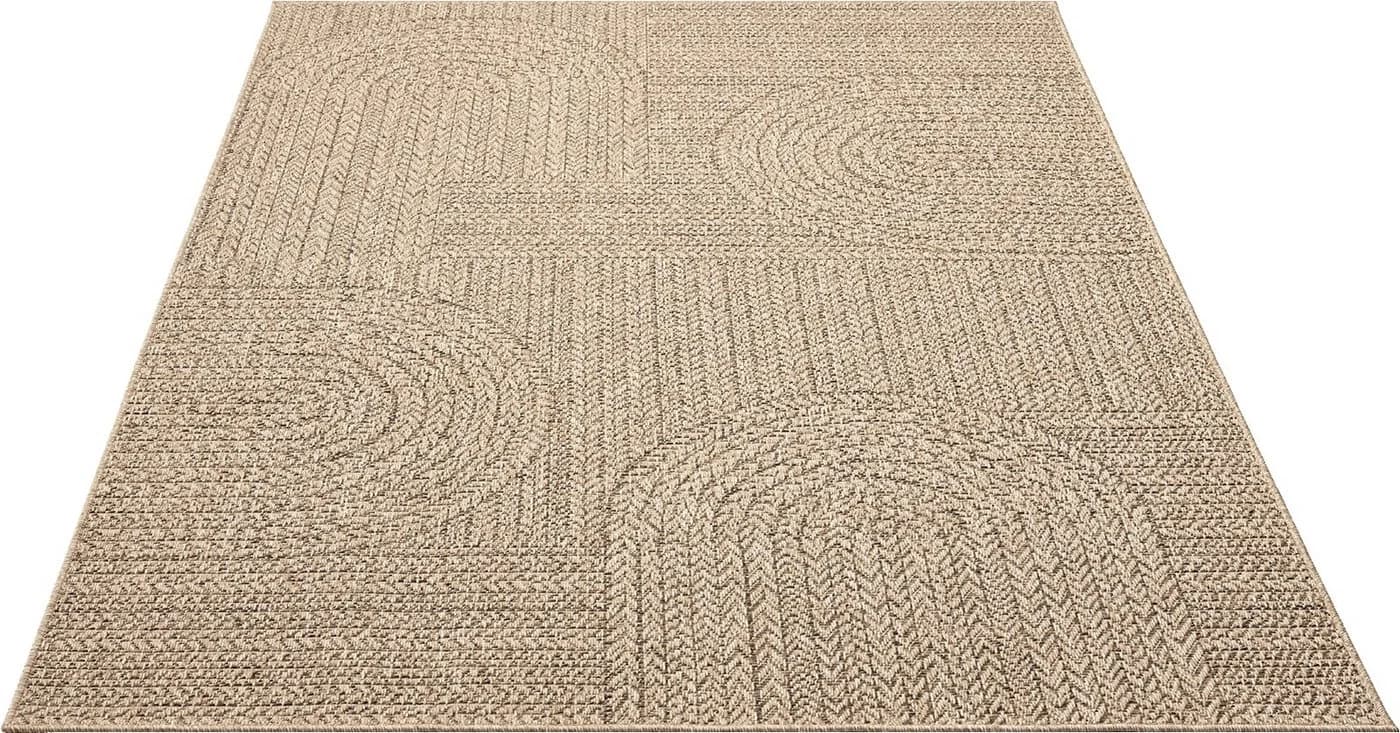 THE CARPET Kansas Teppich Beige Polypropylen Outdoor Jute-Look - Bild 3