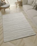 THE CARPET Everest Teppich Beige Creme Hoch-Tief-Effekt Bild 2