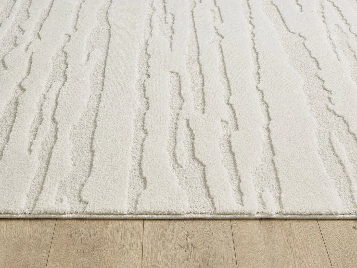 THE CARPET Everest Teppich Beige Creme Hoch-Tief-Effekt - Bild 4