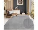 THE CARPET Rio Teppich Grau 3D-Optik Rutschfest Polyester Bild 2