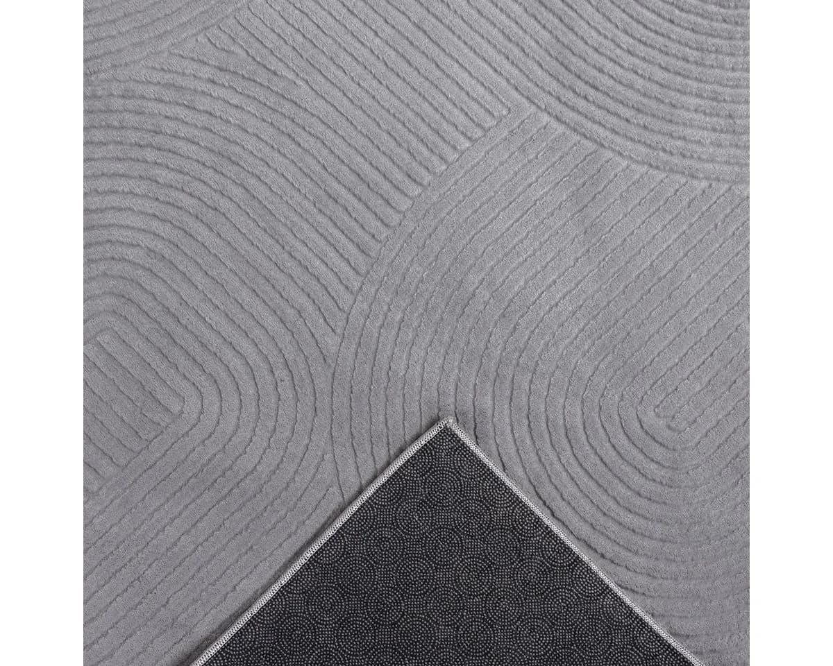THE CARPET Rio Teppich Grau 3D-Optik Rutschfest Polyester - Bild 4
