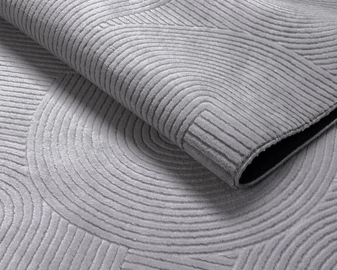 THE CARPET Rio Teppich Grau 3D-Optik Rutschfest Polyester - Bild 5