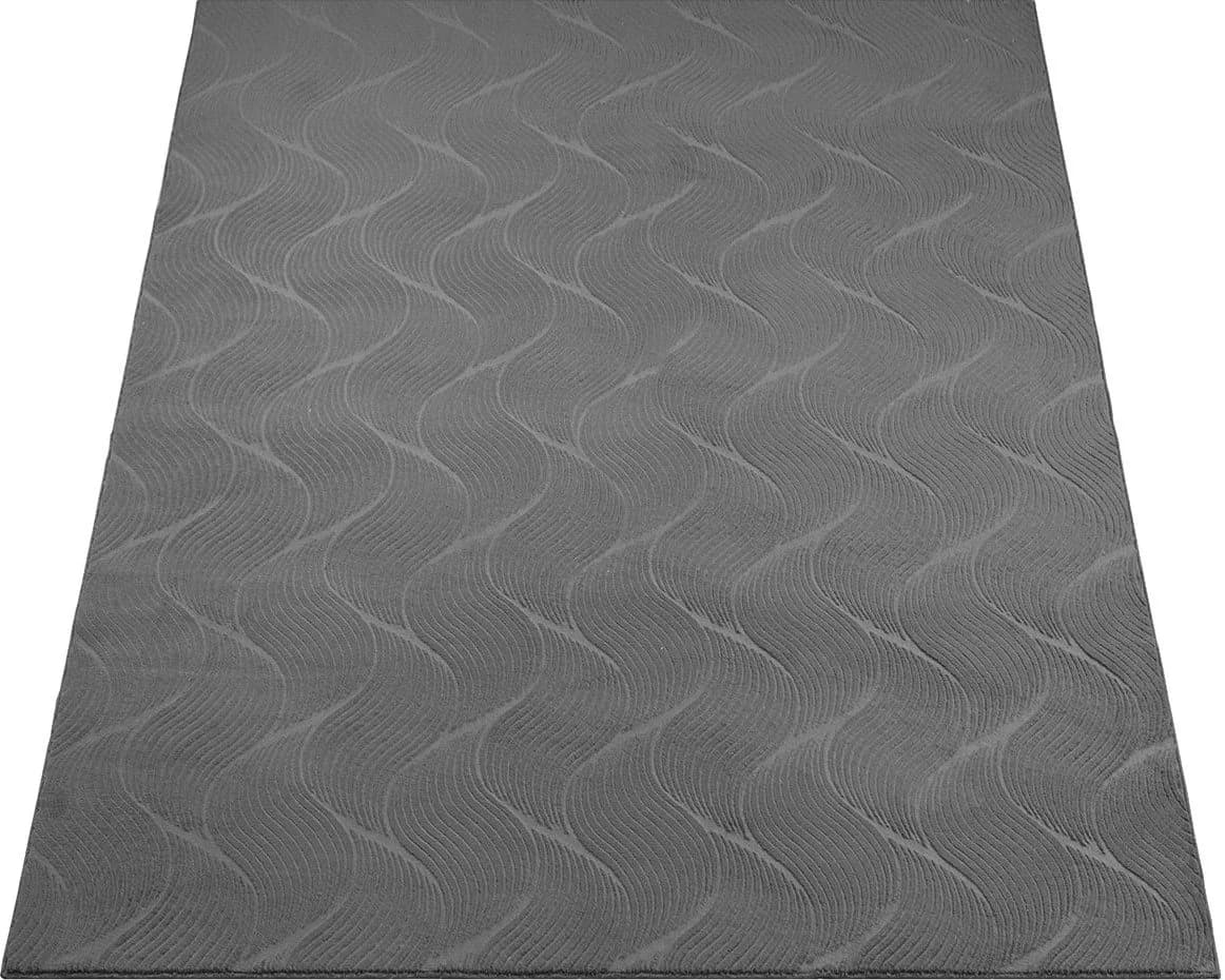 THE CARPET Rio Teppich Anthrazit 3D-Optik Rutschfest - Bild 3