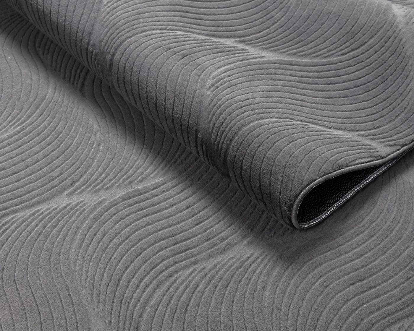 THE CARPET Rio Teppich Anthrazit 3D-Optik Rutschfest - Bild 4
