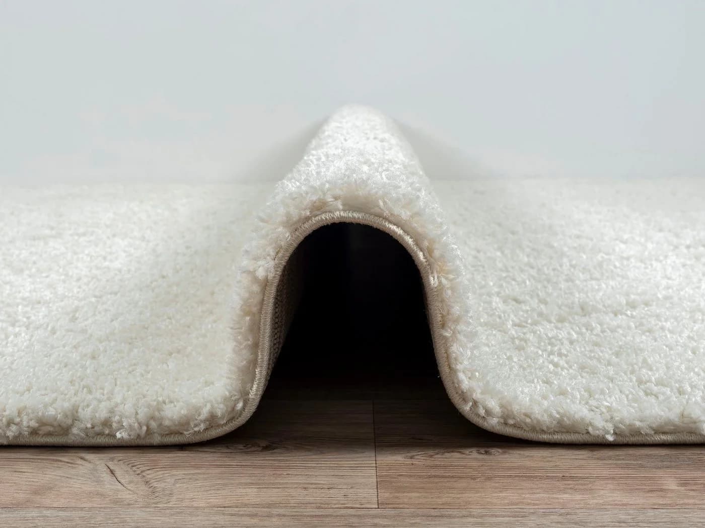 the carpet Bahar Shaggy Teppich Rund Creme Grau Skandinavisch - Bild 3