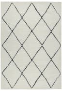 THE CARPET Bahar Shaggy Teppich Beige/Schwarz Skandinavisch Hochflor Bild 1