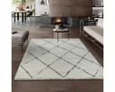 THE CARPET Bahar Shaggy Teppich Beige/Schwarz Skandinavisch Hochflor Bild 2