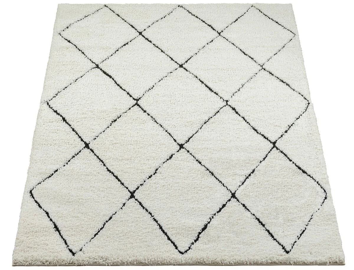 THE CARPET Bahar Shaggy Teppich Beige/Schwarz Skandinavisch Hochflor - Bild 3