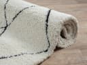 THE CARPET Bahar Shaggy Teppich Beige/Schwarz Skandinavisch Hochflor Bild 4