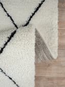 THE CARPET Bahar Shaggy Teppich Beige/Schwarz Skandinavisch Hochflor Bild 5