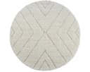 THE CARPET Bahar Shaggy Teppich Beige Grau Skandinavisch Rund Bild 1