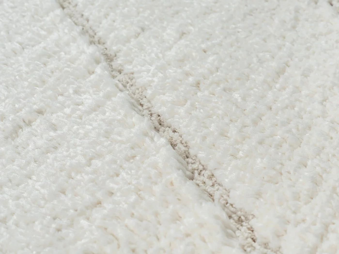 THE CARPET Bahar Shaggy Teppich Beige Grau Skandinavisch Rund - Bild 4