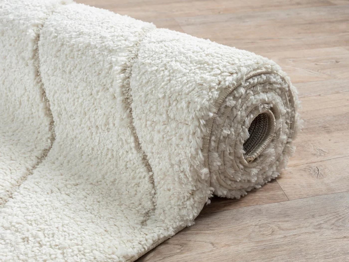 THE CARPET Bahar Shaggy Teppich Beige Grau Skandinavisch Hochflor - Bild 4