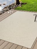THE CARPET Kansas Teppich Beige Outdoor Jute-Look Polypropylen Bild 2