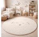 THE CARPET Elisa Kids Teppich Beige Rund 160cm Kinderzimmer Bild 2