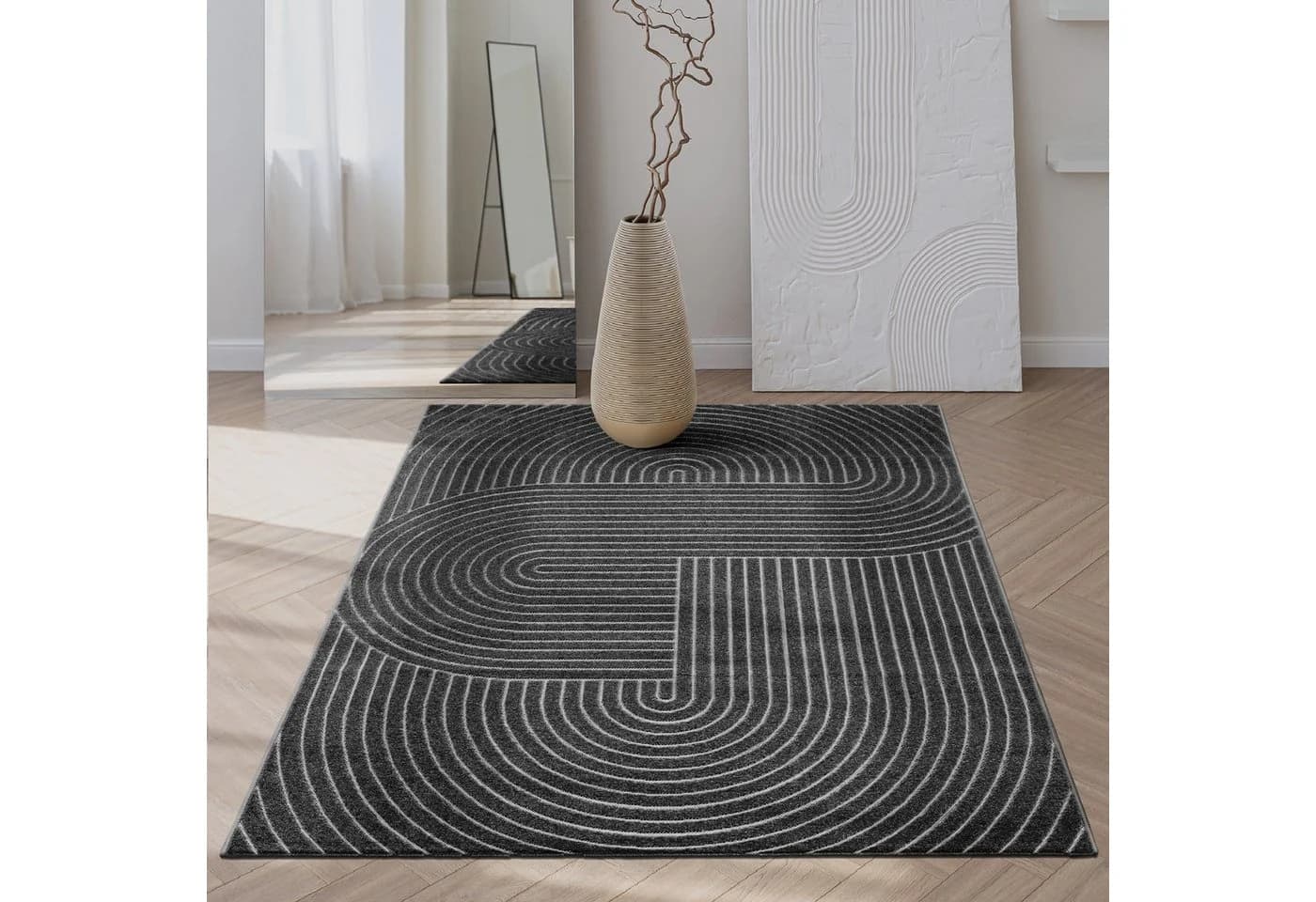 the carpet Santo Plus Teppich Anthrazit Modern Outdoor - Bild 2