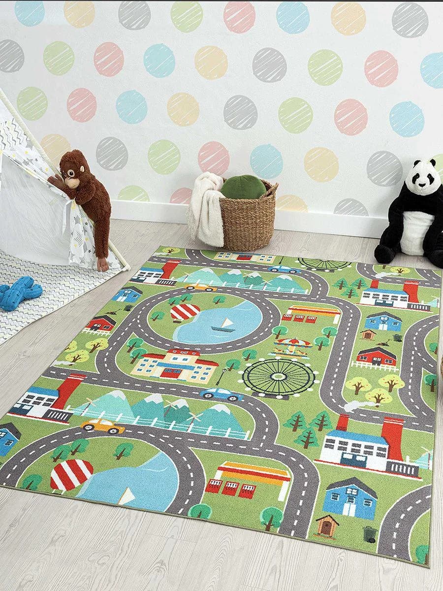 THE CARPET Happy Life Teppich Grün Kinderzimmer - Bild 5