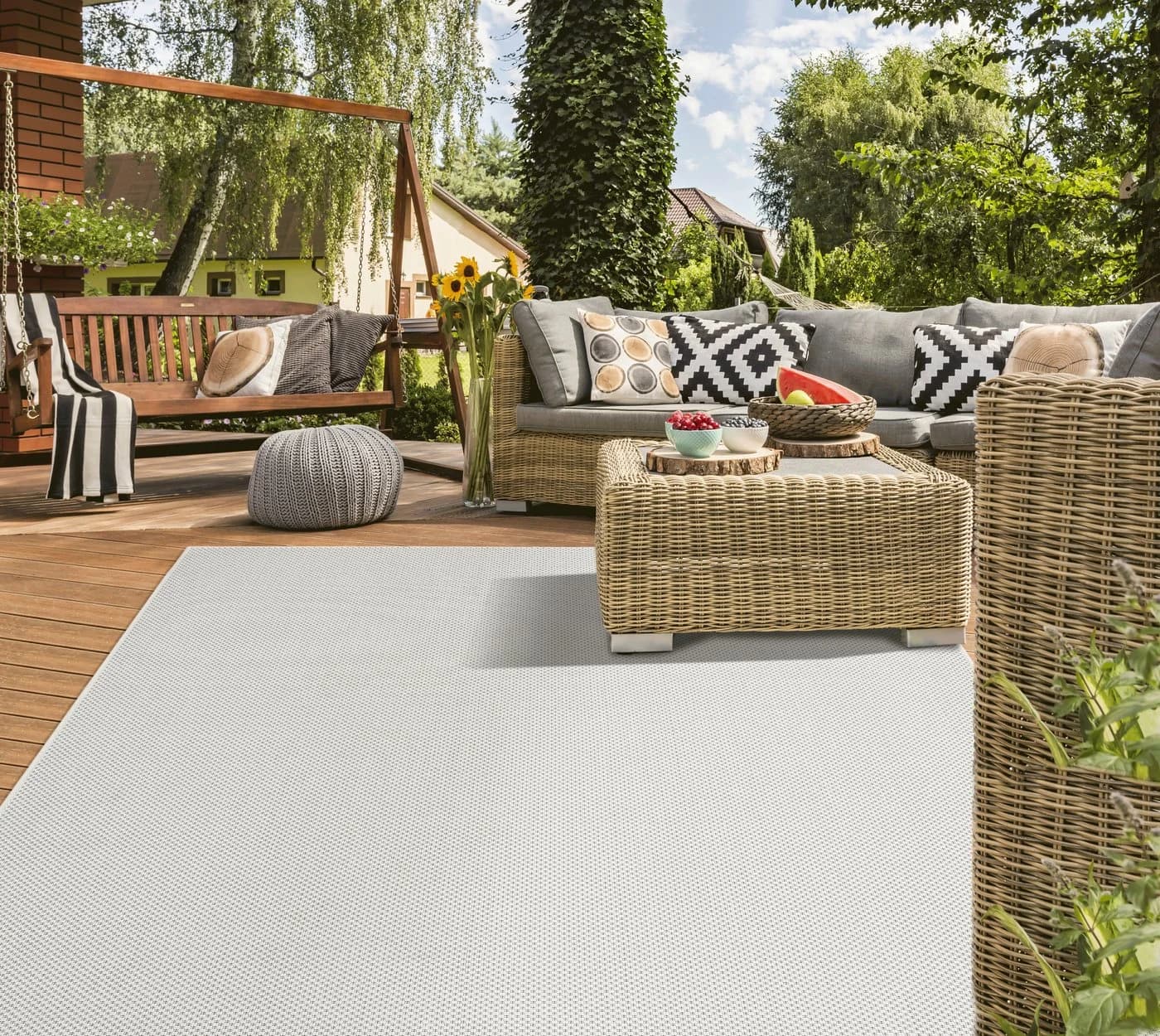 THE CARPET Mistra Teppich Beige Creme Outdoor Indoor Polypropylen - Bild 5