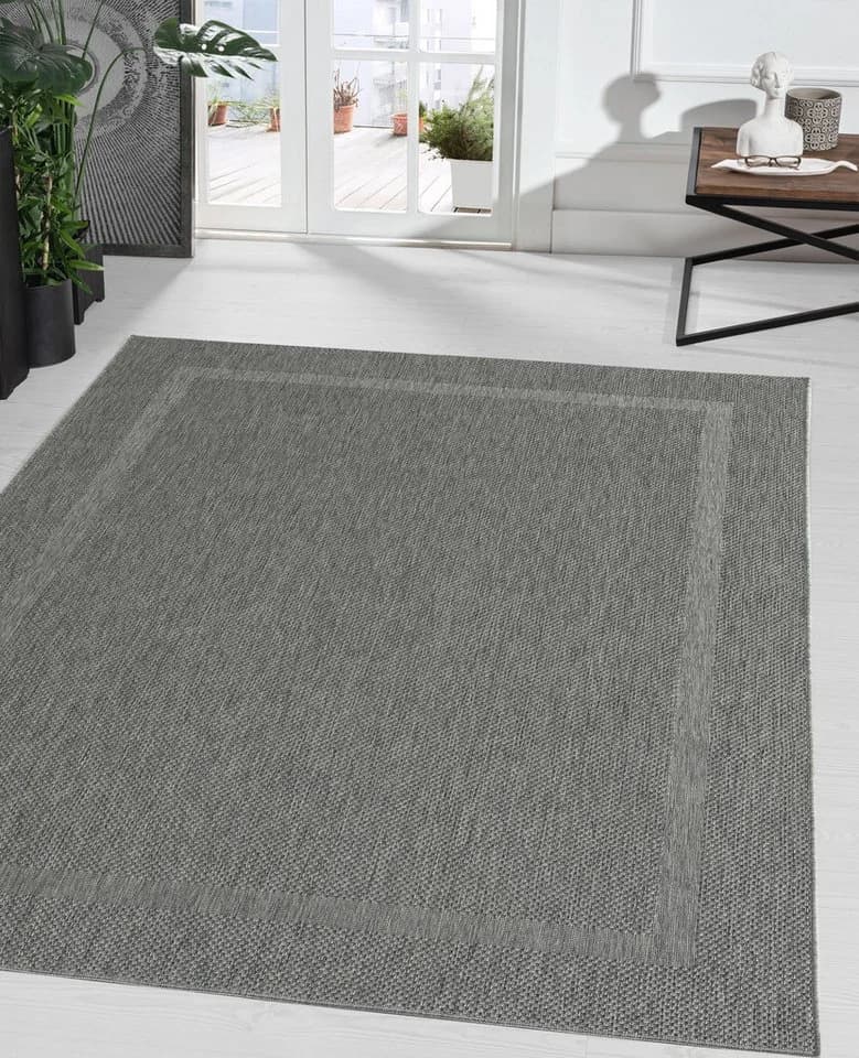 THE CARPET Mistra Teppich Anthrazit Indoor Outdoor Polypropylen - Bild 2
